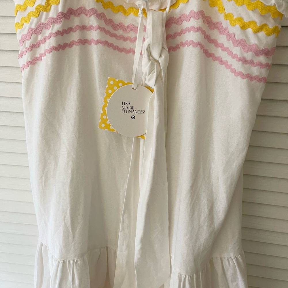 Lisa Marie Fernandez Target Ric Rac Dress White NEW - Picture 4 of 6